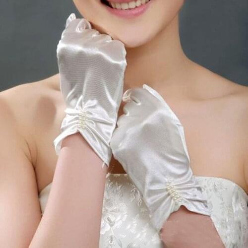 10pc/lot White short design women lady princess party dancing performance Etiquette gloves wholesale