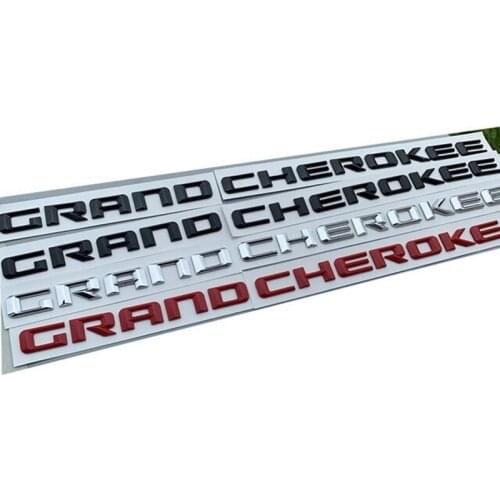 2pc OEM For jeep Grand Cherokee Front Left Right Door Side Emblem Nameplate Badge Logo Letters Sticker Car Styling Accessories