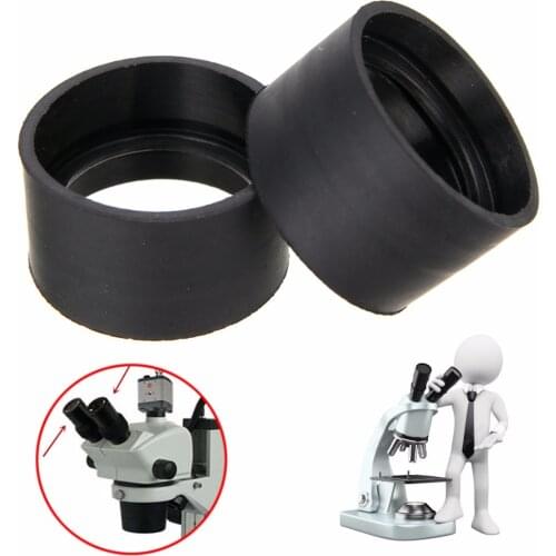 2Pcs Eyepiece Eye Shield Black Rubber Eye Guard 29-30mm Rubber Eye Cups Eyepiece Lens For Binocular Microscope Parts