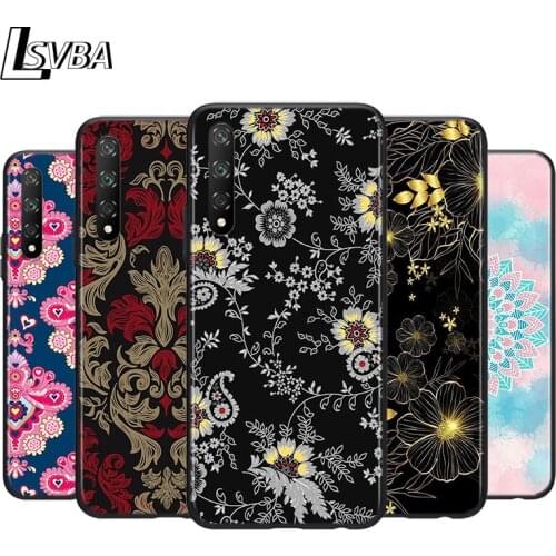 Flower Pattern For Huawei Y9S Y6S Y8S Y8P Y9A Y7A Y7P Y5P Y6P Y7 Y6 Y5 Pro Prime 2019 2018 Phone Case Cover