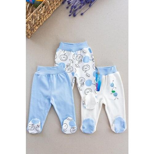 Apple-Themed Triple Booties Baby Single Bottom Pants