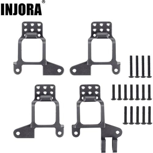 INJORA 4PCS Aluminum Front & Rear Shock Towers Mount for 1/10 RC Crawler TRX-4 TRX4 8216 Upgrade Parts