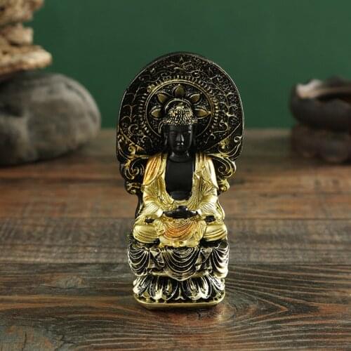 Chinese Kwan-yin Buddha Statue Collectibles Figurines Yoga Feng Shui Gifts