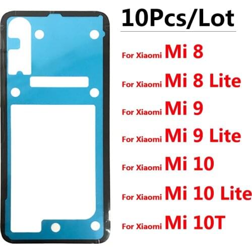 10pcs/Lot, Back Battery Cover Door sticker Adhesive glue tape For Xiaomi Mi 8 9 10 Mi8 Mi9 Mi10 10T Lite Pro A3 / Redmi K30s