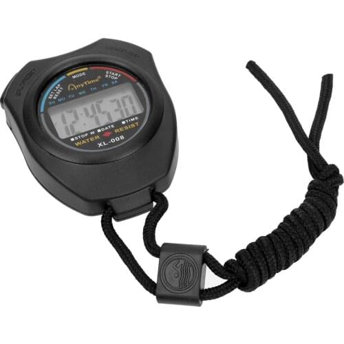 Multiuse Professional Sports Timer Handheld Stopwatch With Strap Digital LCD Chronograph Running Counter Timers