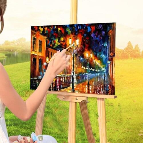 Sleeping City DIY Paint By Numbers Kit Acrylic Paints 40*50 Canvas Painting Handmade Adults Handiwork Drawing