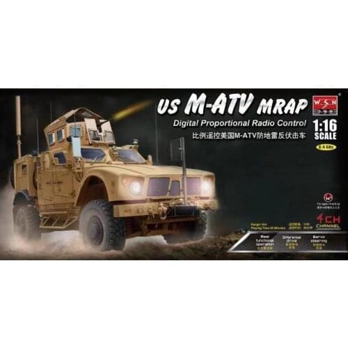 TRUMPETER 00814 1:16 model kit US M-ATV MRAP Digital Proportional Radio Control