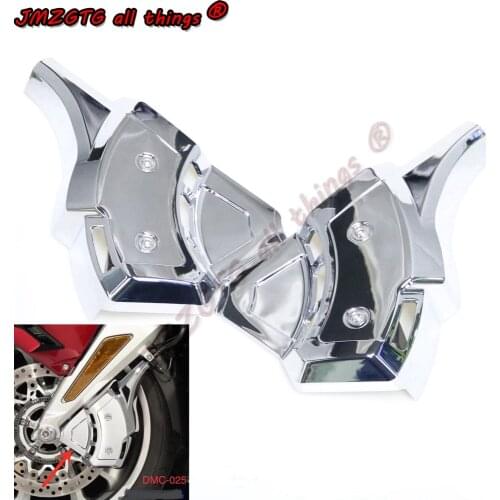 Motorcycle Front Brake Caliper Decoration Cover For Honda Gold Wing GL1800 2018-2021 ABS Plastic Chrome