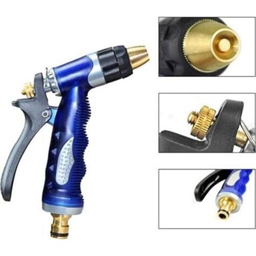 Adjustable Copper Hose Spray Nozzle Gun Garden Hose Water Pressure Guns For Garden Watering/Cars Vehicles Washing