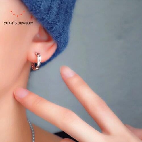 Earrings mens new fashion earrings in 2020 womens net red simple single fashion mens pure Tremella nail men