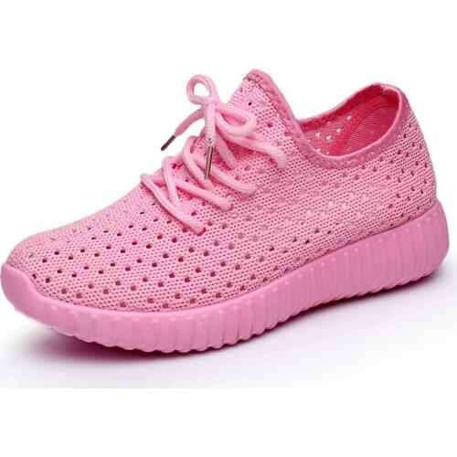 Mesh open running shoes, womens sports shoes, breathable, old summer shoes, leisurely lightweight women