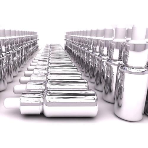 10ML glass essential oil dropper bottle silver plated makeup containers refillable cosmetics bottles storage packaging