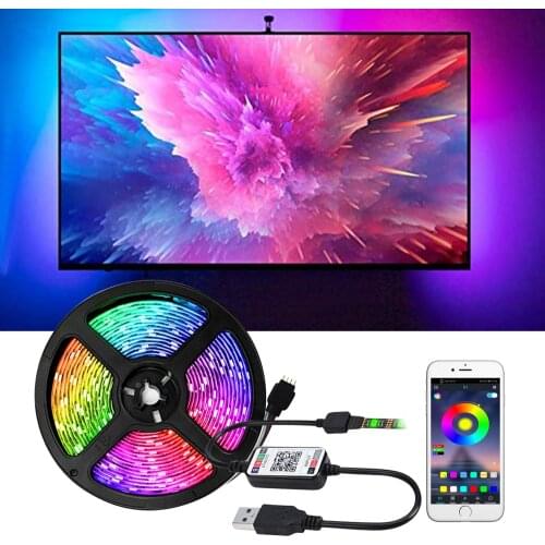 Bluetooth Led Strip Rgb 5050 Smd Strip Waterproof Gamer Room Decoration Tape Diode Usb 5v Led PC Tv Backlight Lights For Room