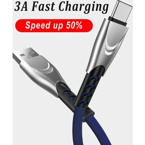 Type-C USB Cable 3A Fast Charger Cable For Samsung S20 FE A32 A52 A72 A22 A42 5G A21S A31 A51 A71 A50 A70 Fast Charging Cable