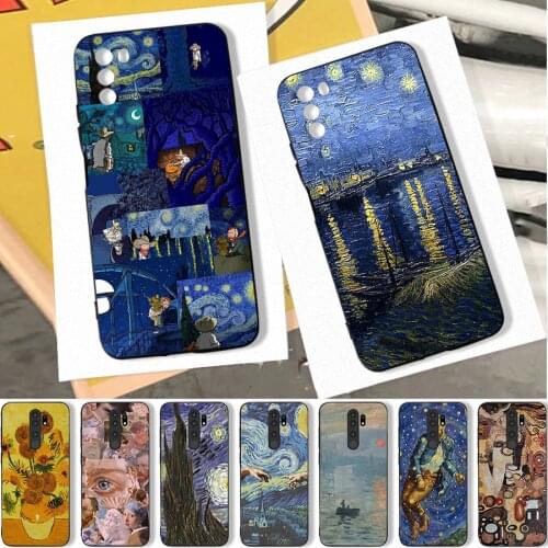 Van Gogh Art Creative Phone Case for Xiaomi Redmi Note 10 Pro 9 9C 9A Note 9 Pro for POCO M3 Pro X3 Pro F3 Cover