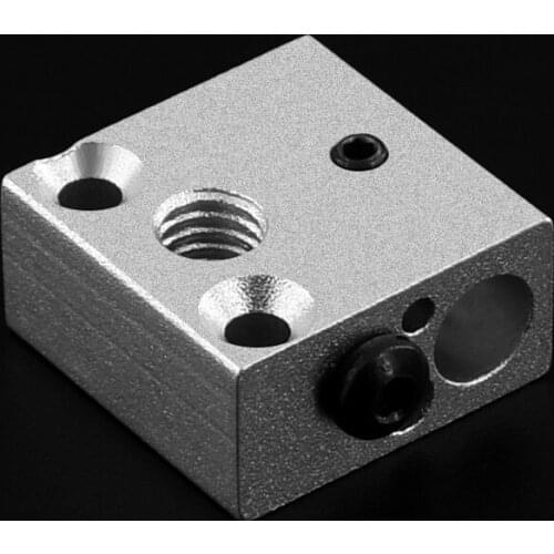5PCS a lot CR8 Aluminum Heat Block (20*20*10mm) Hot End Heater Head Extruder 3D Printers Part heat bolck aluminum 3d print Parts