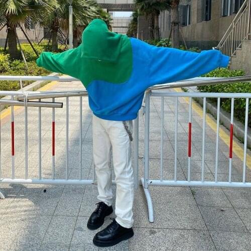 Women Hoodie Pullovers 2021 Autumn New Fashion Harajuku Style Loose Long Sleeves Color Patchwork Casual Female Streetwear