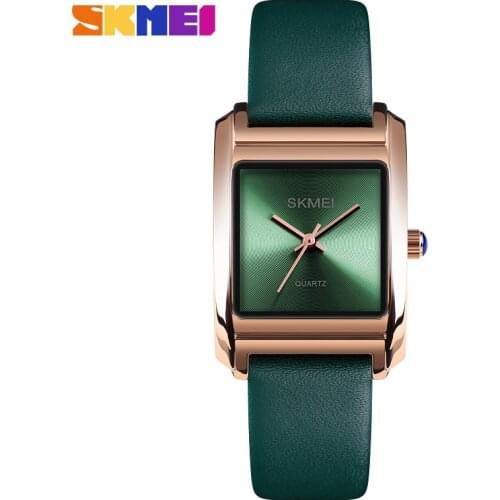 Top Brand SKMEI Women Watch Luxury Leather Quartz Wristwatches Fashion Ladies Dress Bracelet Waterproof Clock Womens Watch 2019