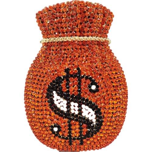 GD PEAFOWL Money Pouch Purses Women Crystal Clutch Bag Party Queens Wedding Bride Bridesmaid Holds Bag in Hand QD202138