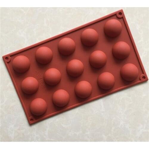 15 Lian small semi circular silica gel chocolate mould silica gel cake mould XG153