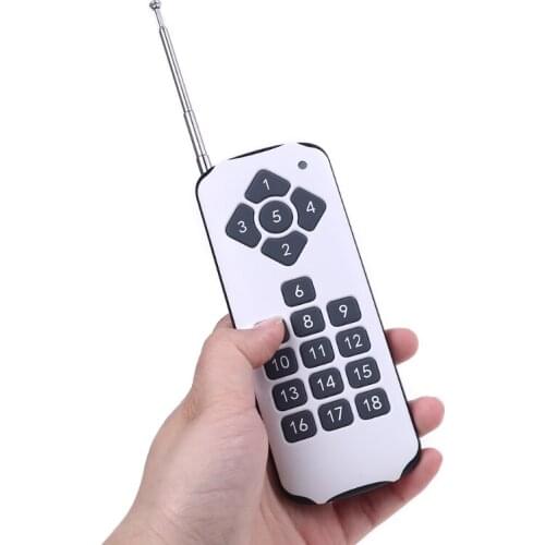 18CH Channel RF ASK Remote Control 433MHz 18 Key High Power Wireless Transmitter BX0E