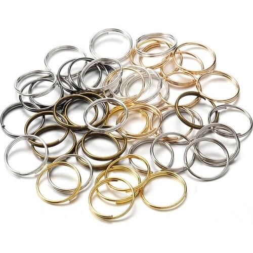 200pcs O-Ring Buckles 5/6/8/10/12mm DIY Jewelry Making Necklace Bracelet Earring Handbag Round Double Rings Hardware Accessories