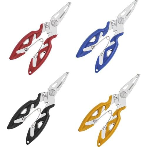 4 Colors Fishing Plier Scissor Braid Line Lure Cutter Hook Remover. Tackle Tool Cutting Fish Use Tongs Multifunction Scissors