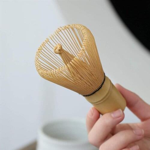 Bamboo Japanese Style Powder Whisk Green Tea Preparing Matcha Brush Bamboo Whisk Bamboo Chasen Useful Brush Kitchen Accessories