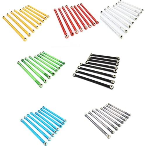 For MN86S MN86 MN86KS MN86K MN G500 Upgrade Parts 8PCS Metal Pull Rod Link Rod Linkage 1/12 RC Car Accessories