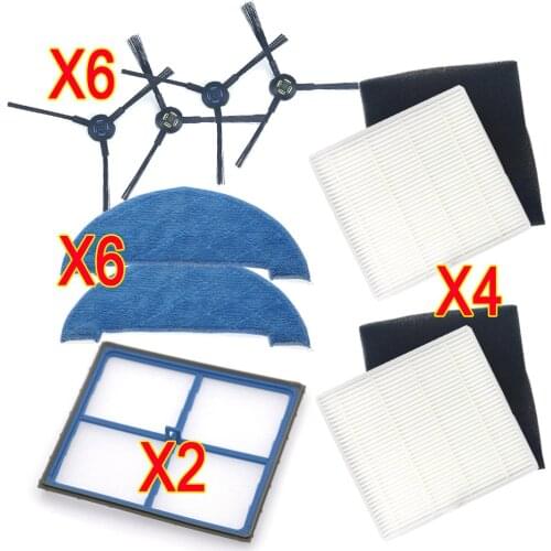 Hepa Filter Side Brush Mop Pad Primary Filter for Ilife V8 V8s X750 X800 X785 V80 Vacuum Cleaner Part Replacement Kits