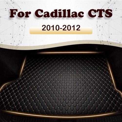 Car trunk mat for Cadillac CTS sedan 2010 2011 cargo liner carpet interior accessories cover
