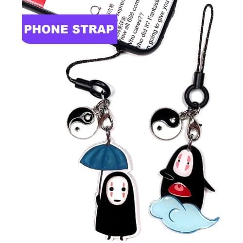 Cute Japanese Cartoon Smart Phone Strap Lanyards for IPhone/Samsung Case Keys Wrist Strap Decor Mobile Phone Strap Rope Charms