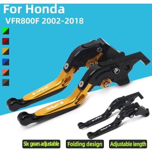 Moto Clutch Brake Levers with Adjustable Foldable Extendable Motorbike Accessories for Honda VFR 800 F 2002 - 2018 2003 2004