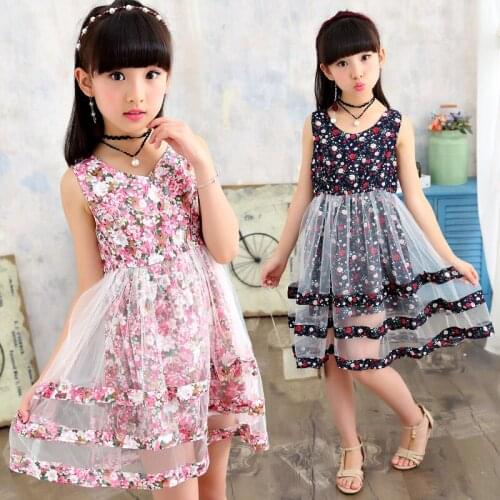 2019 Brand New Girls Dresses Bohemia Children Dresses Girls Summer Floral Party Dresses Teenage Girls Clothing For 6 8 12 Years