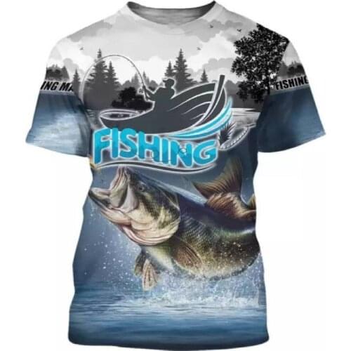 New 3d Printing Fishing Competition Mens/womens T-shirts Koi Pattern Summer Fashion Personality Versatile Loose Plus Size Tops