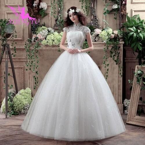 AIJINGYU Tail Dresses Gowns Belarus Styles Newest Long Sleeve Unique Sexy Open Back As Wedding Dress