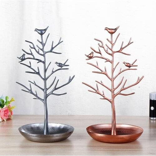 Bird Tree Earrings Jewelry Display Jewelry Stand Organizer Earring Holder Necklace Bracelet Storage Rack Shelf