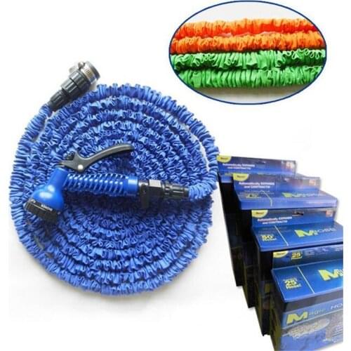 10M-30M Spraying Garden Water Gun Telescopic Pipe 7-Pattern Water Cannons Nozzle Household Garden Car Washer Gun 25FT-100FT