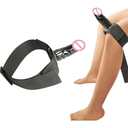 Silicone Dildo Leg Strap On Bondage Wearble For Women Adult Games Realistic Penis Belt Harness Strapon Masturbating Sex Toys