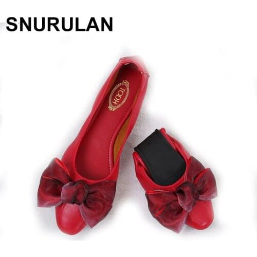 SNURULAN Fashion women flat shoes leather shoes women boat shoes women Zapatos Mujer 2020 Sapatos Feminino Schoenen Vrouw Schuhe