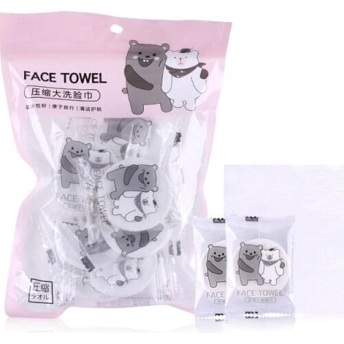 Space Saving Compressed Towel Cotton Hotels Camping Trip Practical Portable Face Towels Travel Essential Compressed Wet Napkin