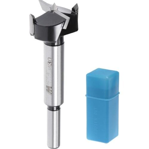 Uxcell 1pcs10mmx30mm Shank Forstner Drill Bit 30/32/35/38/40/42/45/48/50/53/54/60mm Cutting Dia 90mm Length