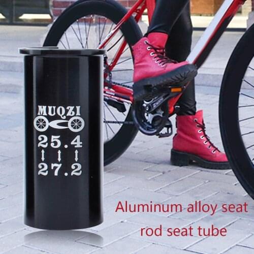 Bicycle Bike Seat Tube Reducing Sleeve Seat Post Reducer Aluminum Alloy Seat Tube Sleeve Adapter 25.4-27.2
