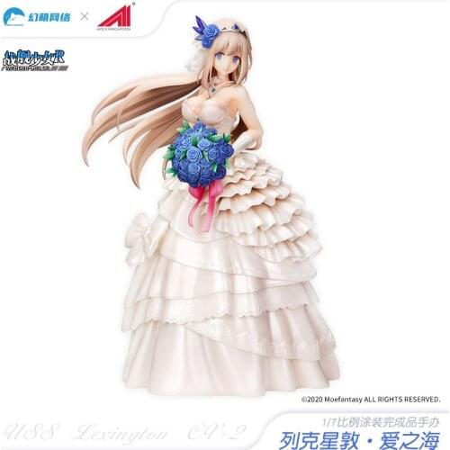 100% original version of Battleship Girl R Lexington 1/7 Sea of Love Figure with double bonus 25CM exquisite gift Figure