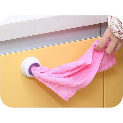2PCS Wash Cloth Clip Holder Clip Dishclout Storage Rack Bathroom And Kitchen Storage Band Towel Rack Hot