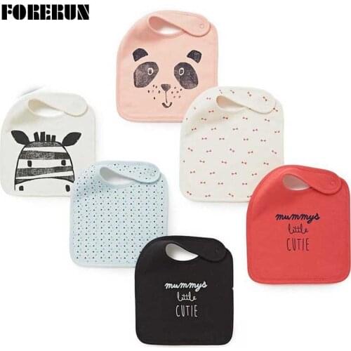 Button Style Baby Boy Bibs Velvet Animal Panda Zebra Baby Slabbers 100% Cotton Scarf Bibs Bandana Burp Cloths Moms Care 3 Pieces