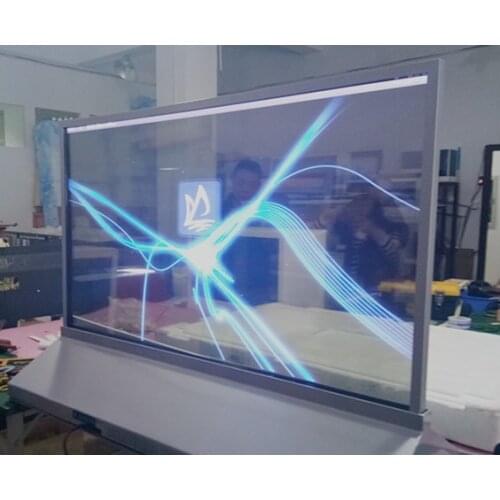 55 inch advertising transparent OLED display signage