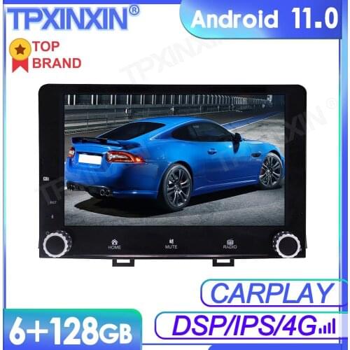 6+128G Android 11 For KIA RIO 2017 2018 Car Multimedia Player GPS Navi Audio Stereo Screen DVD Head Unit Tape Recorder