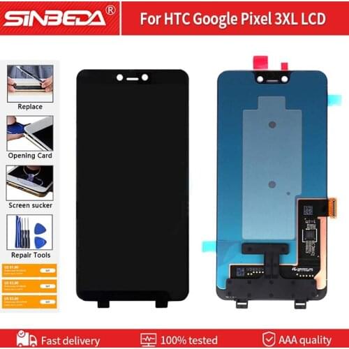 6.3" AMOLED For HTC Google Pixel 3XL Display LCD Digitizer Touch Screen For HTC Google Pixel 3 XL LCD Display Google Pixel3XL
