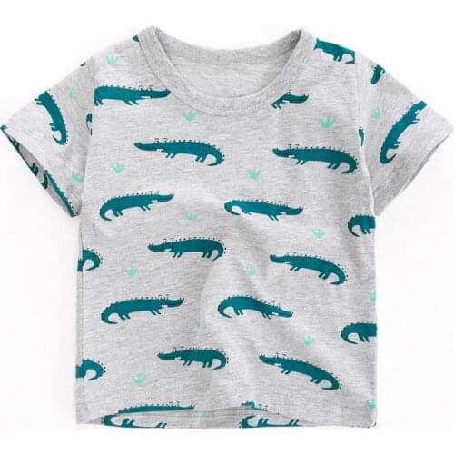 Bambino 2021New Tees of Children 2-7 Years Cartoon Pure Cotton T shirt for Kids Boys Tops Clothing Baby Clothes Child Costume